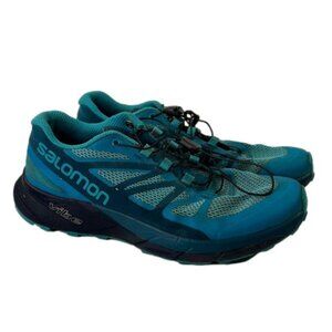 Salomon Womens Blue Sense Ride Trail Shoe